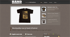 Desktop Screenshot of bandmerchandise.be
