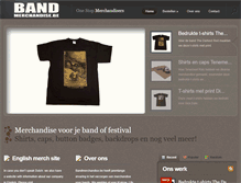 Tablet Screenshot of bandmerchandise.be